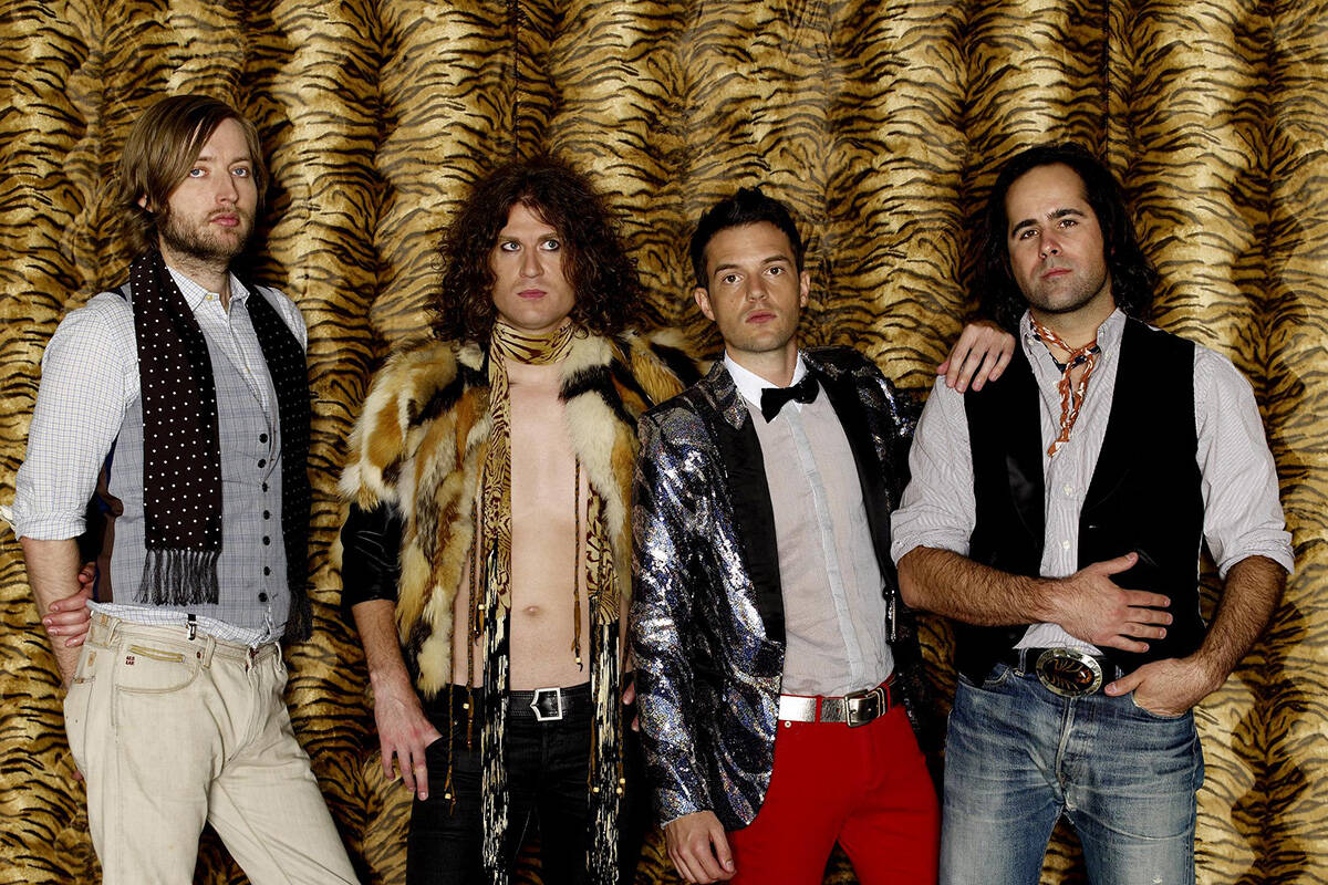 Members of the Las Vegas based band The Killers is shown in this photo courtesy of The Killers. ...