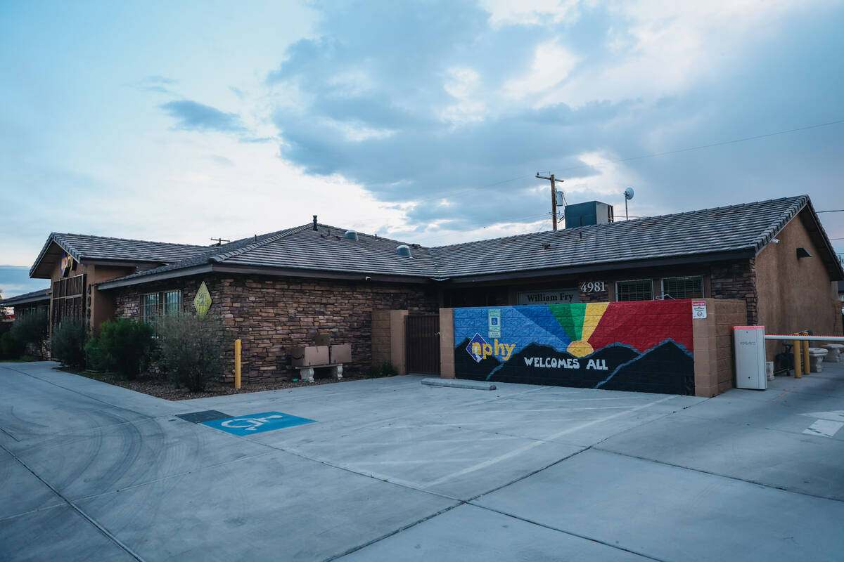 The Nevada Partnership for Homeless Youth Outreach, Volunteer and Operations facility is seen o ...