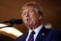 FILE - Republican former President Donald Trump speaks at a primary election night party, Jan. ...