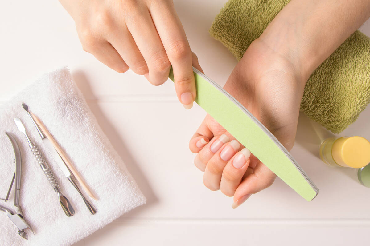 Buffing and filing nails should be done gently, and not too frequently, to avoid causing damage ...