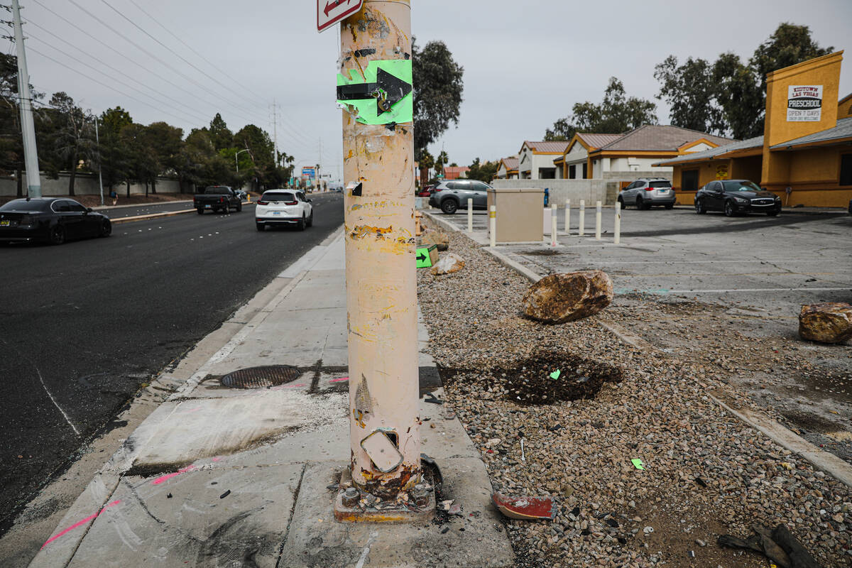 The scene where two teenage boys were killed on Saturday after police say they ran a red light ...