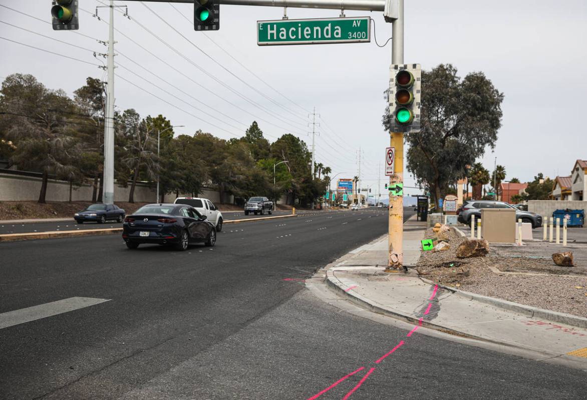 The scene where two teenage boys were killed on Saturday after police say they ran a red light ...