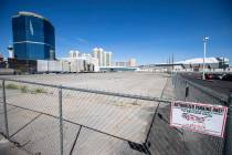 Land that was acquired by the Siegel Group is seen adjacent to the Peppermill along Las Vegas B ...