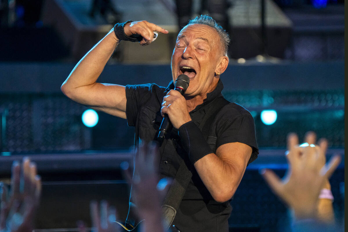 Bruce Springsteen and the E Street Band perform on Wednesday, Aug. 9, 2023, at Wrigley Field in ...