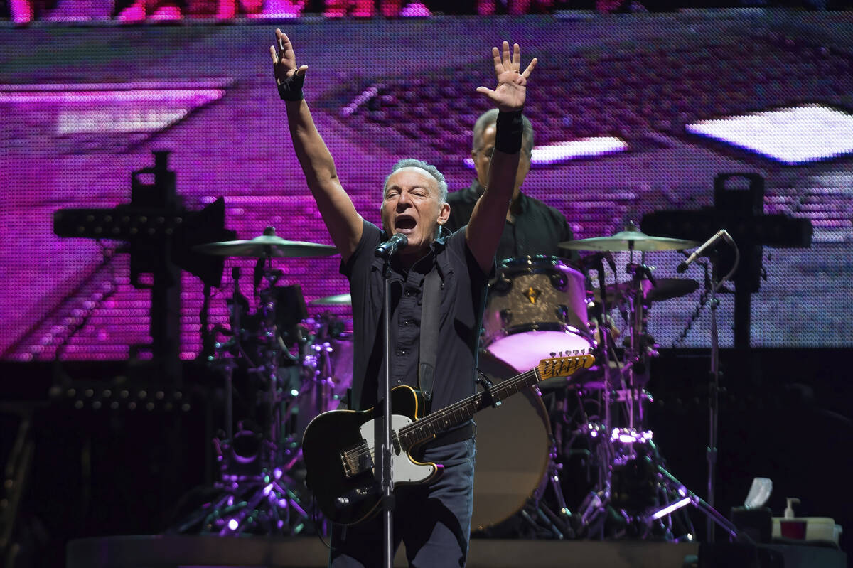 Bruce Springsteen and The E Street Band perform on tour at MetLife Stadium on Wednesday, Aug. 3 ...