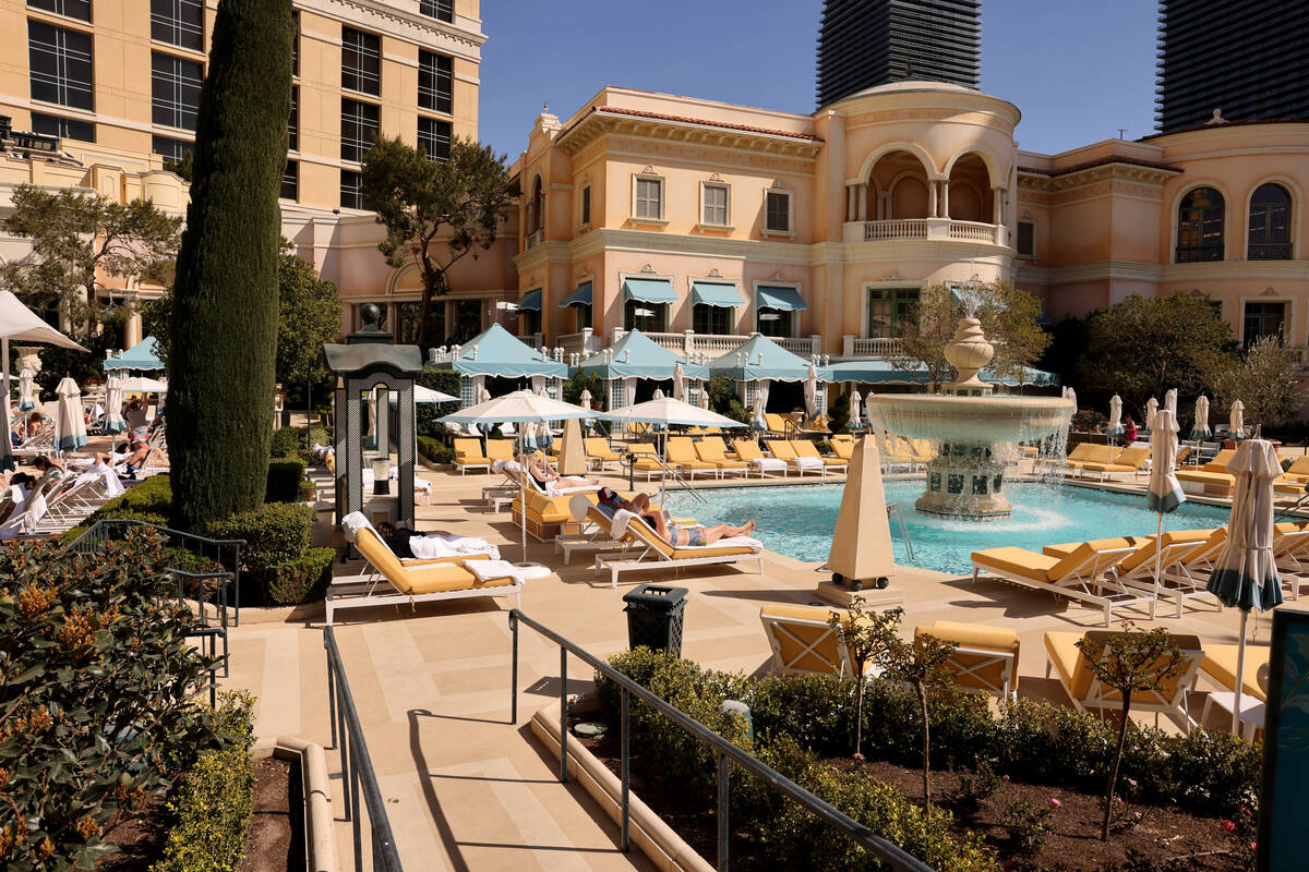The new Cypress pool is shown at the Bellagio pool complex in Las Vegas on Monday, March 11, 20 ...