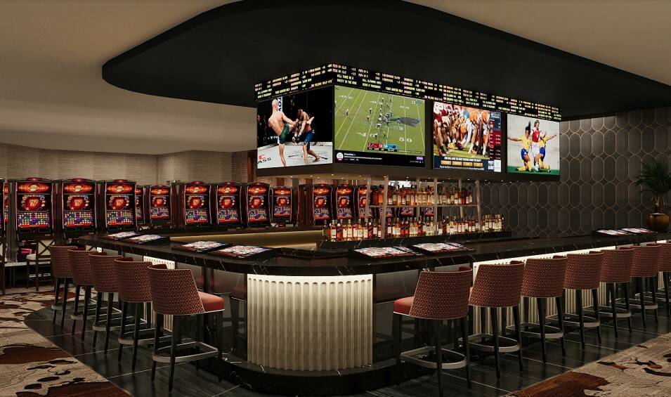 A rendering of the new sports bar being added to the CasaBlanca resort in Mesquite, which is un ...