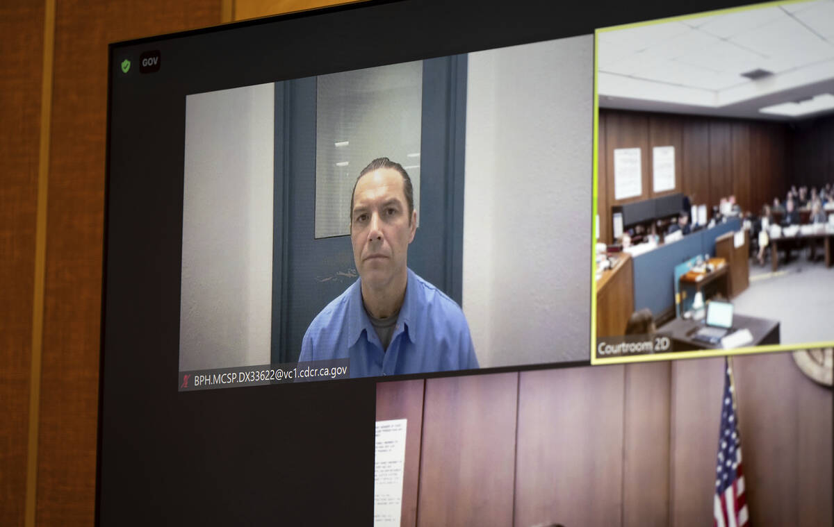 Scott Peterson appears via video call for a status hearing at San Mateo County Superior Court i ...