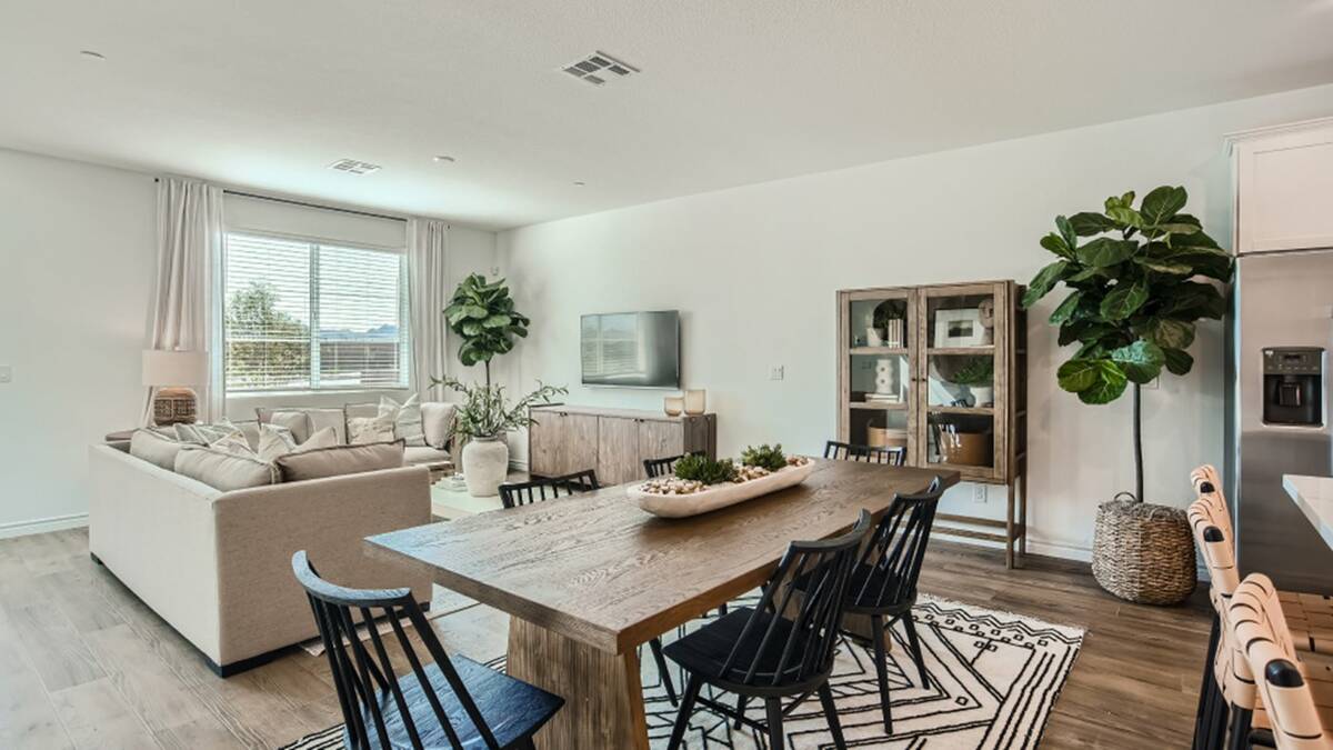 The living room and dining area. (Lennar)