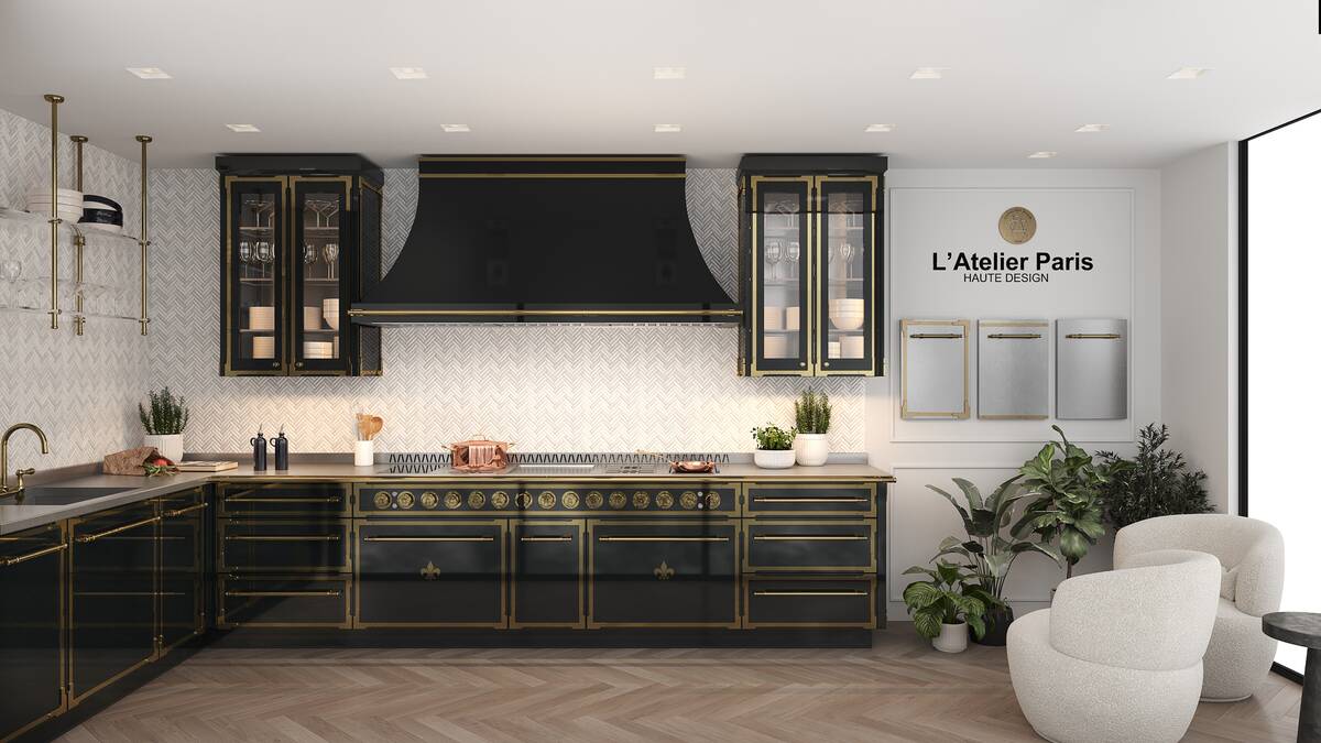 L’Atelier Paris unveiled its mobile showroom for the first time at the Kitchen & Bath Industr ...