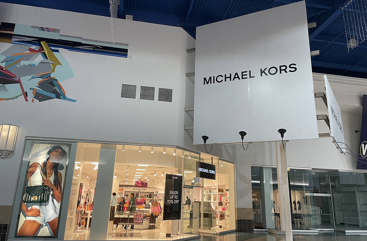 The Michael Kors outlet location in the Primm Mall, which is set to close soon, is shown March ...