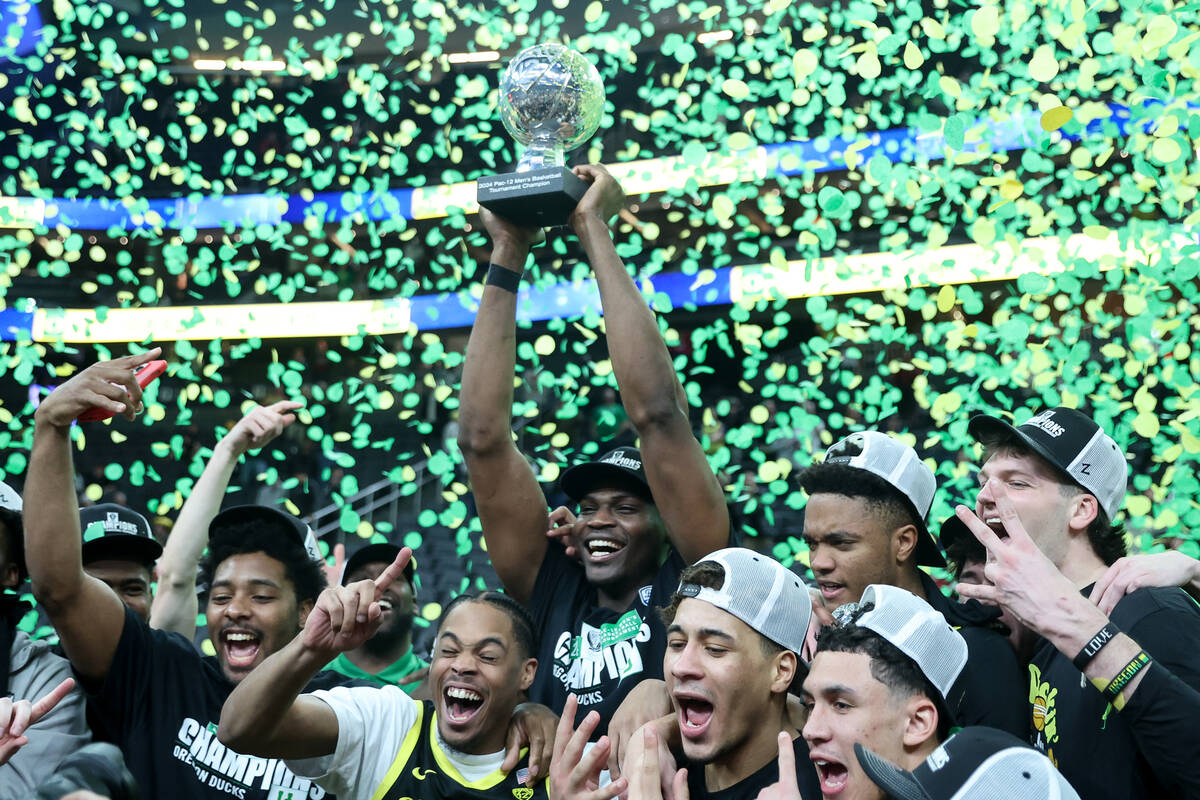 Ducks damage bubble teams by winning Pac-12 tourney — PHOTOS