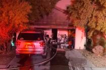 A deceased dog was found on the second floor of a residence in a fire on the 3300 block of Pali ...