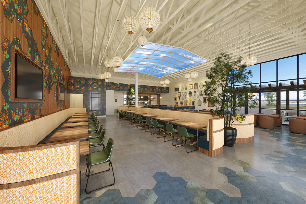 A rendering of the dining room at Early Birds, a breakfast place planned to open on April 6, 20 ...