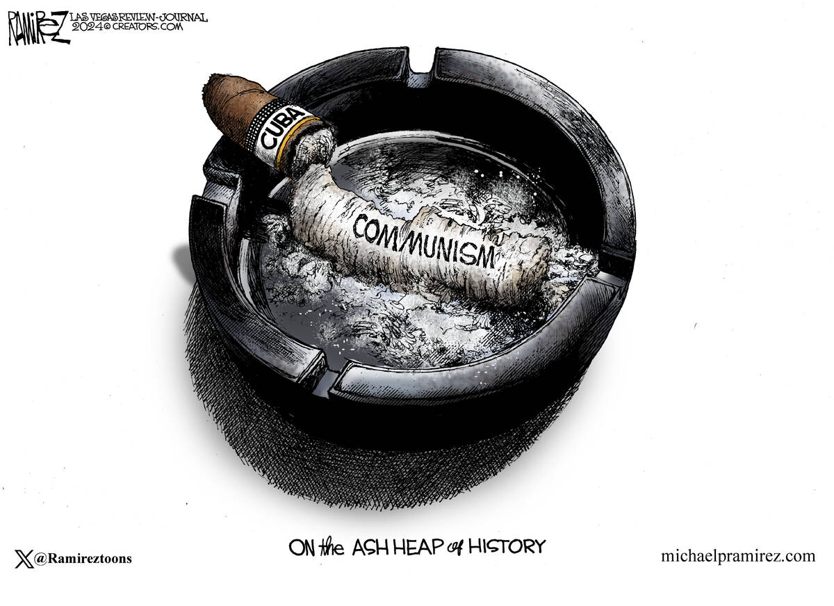Cuban economy in ashes.