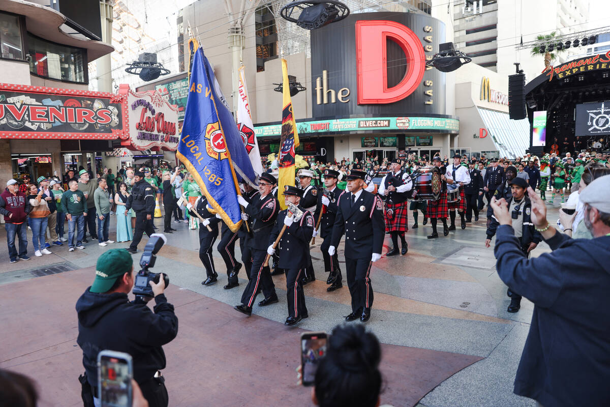 A parade to celebrate of St. Patrick’s Day hosted by the Professional Firefighters of Ne ...