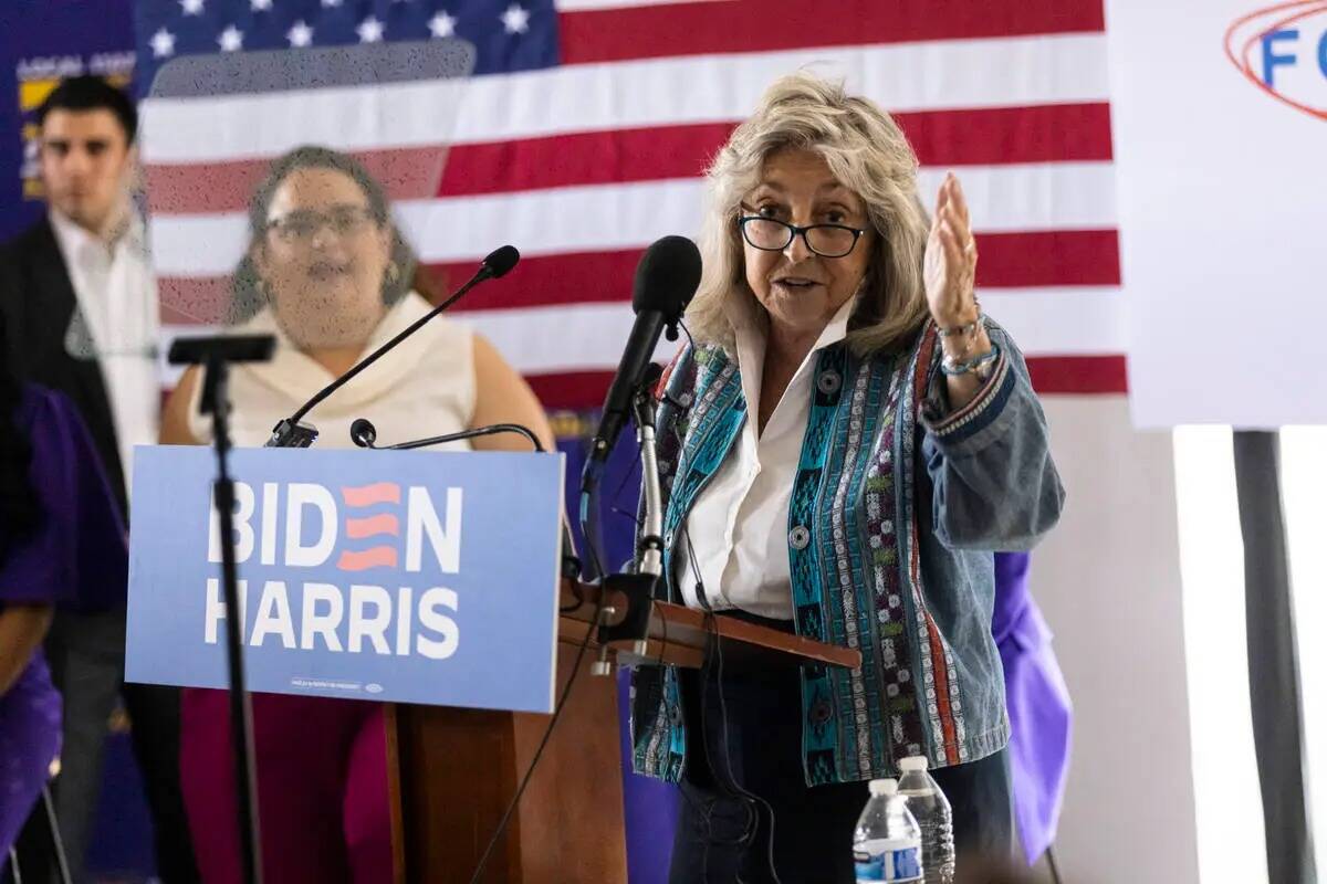 Dina Titus, Nevada Democratic representative for Nevada at SEIU Local 1107, March 2, 2024, in L ...