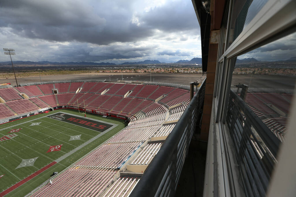 Sam Boyd Stadium in Las Vegas, Thursday, Nov. 21, 2019. (Erik Verduzco/Las Vegas Review-Journal ...