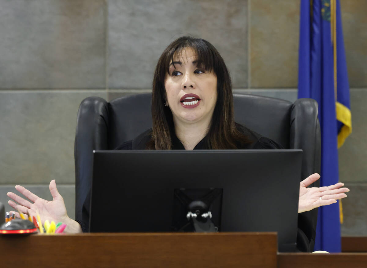 Judge Danielle “Pieper” Chio, presides over a hearing at the Regional Justice Cen ...