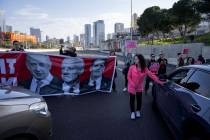 Activists block a highway as they demand the release of the hostages from Hamas captivity in th ...