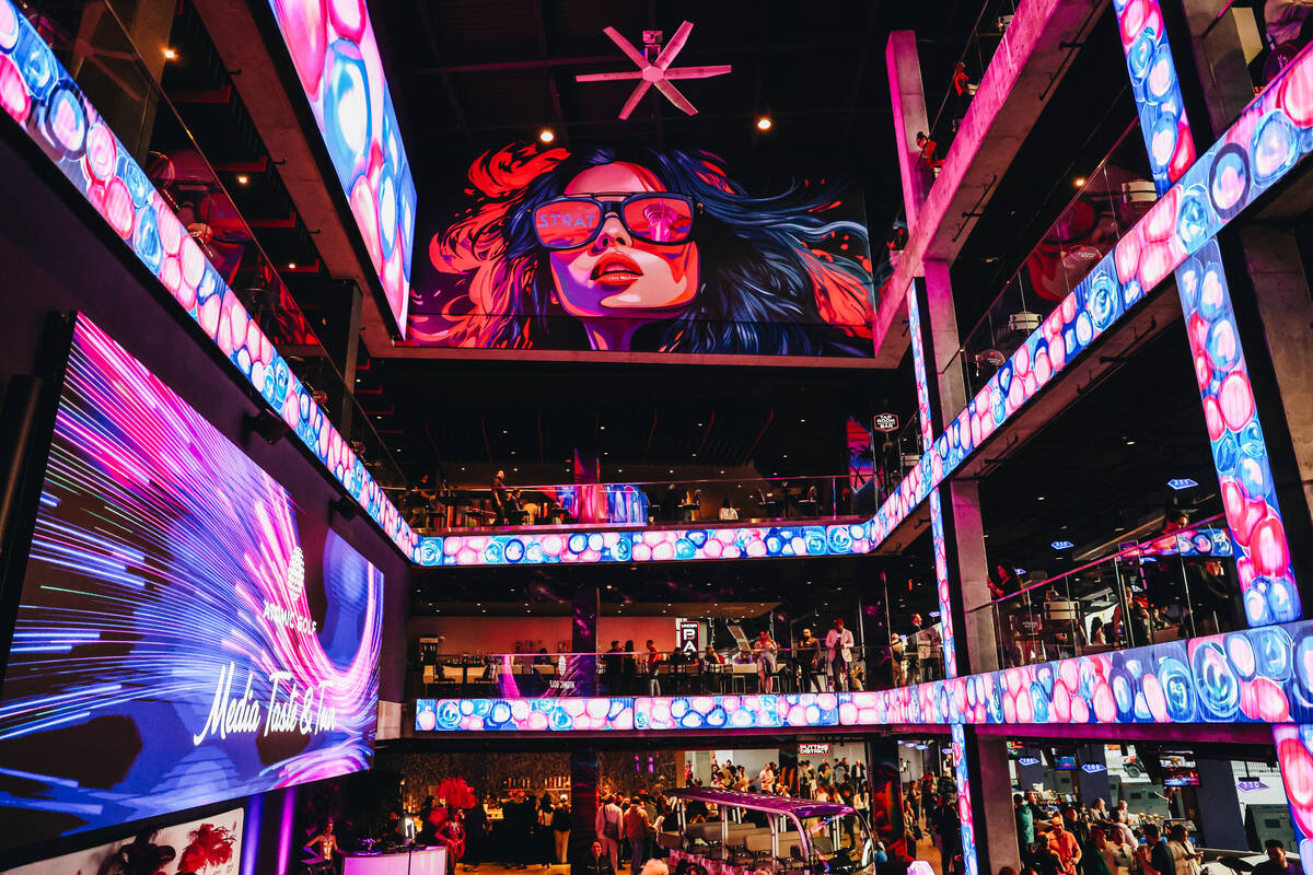 The inside of Atomic Golf is seen on Wednesday, March 20, 2024, in Las Vegas. (Madeline Carter/ ...