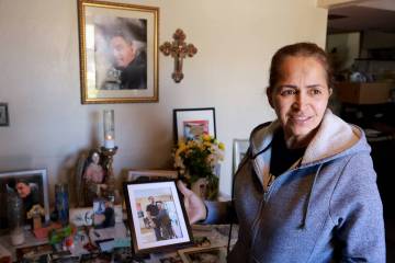 Rosa Castillo, mother of Ismael Barney Castillo who was shot and killed by police as he charged ...