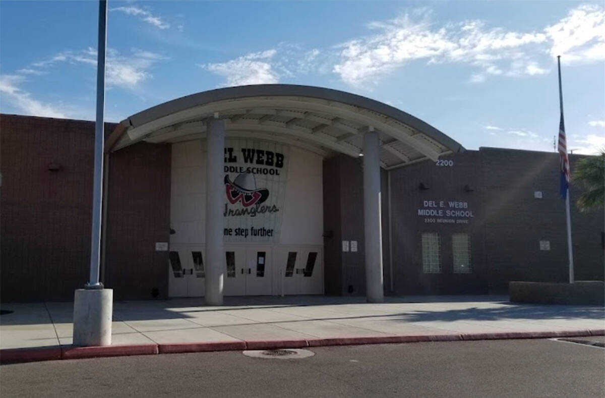 Del E. Webb Middle School in Henderson. (Las Vegas Review-Journal)