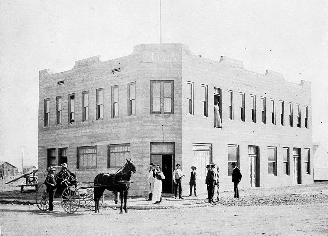 Hotel (then, Hotel Nevada) in 1906. The original Golden Gate Hotel & Caino, with owner, Jo ...