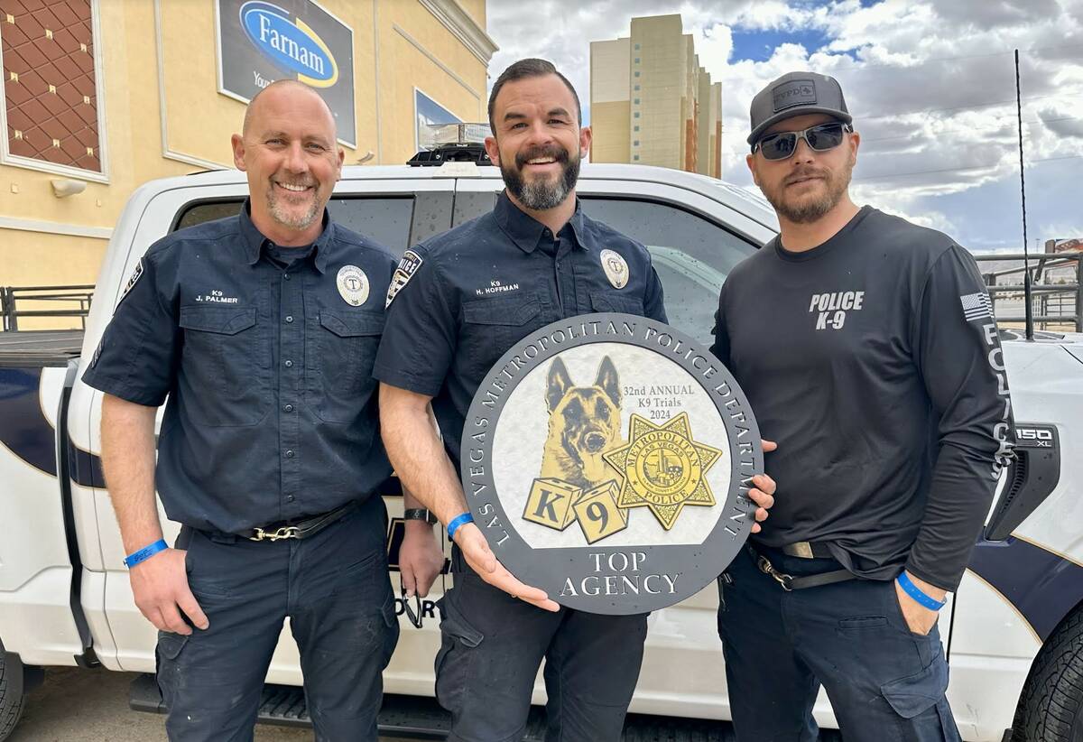 Sgt. Jake Palmer, Officer Hayden Hoffman and Officer C.J. Moore of the Taylorsville City Police ...