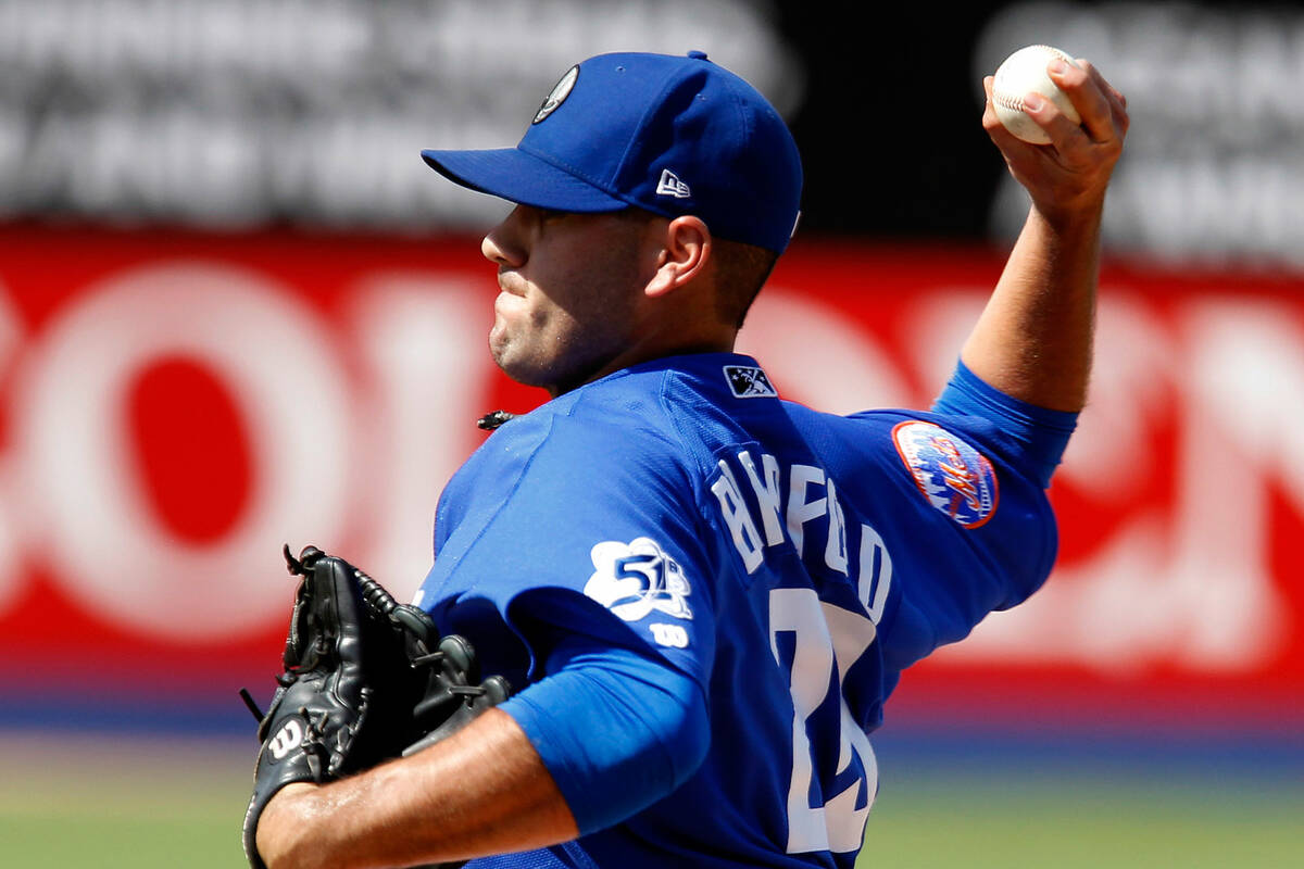 Las Vegas 51s pitcher Chasen Bradford closes out the ninth inning for the Las Vegas 51s against ...