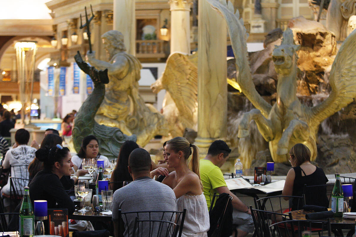 Trevi restaurant, which provided a prime people-watching spot in the Forum Shops at Caesars, ha ...