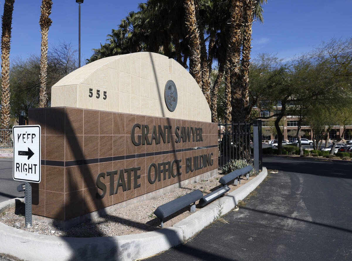 The Grant Sawyer state office building pictured, on Wednesday, March 27, 2024, in Las Vegas. (B ...