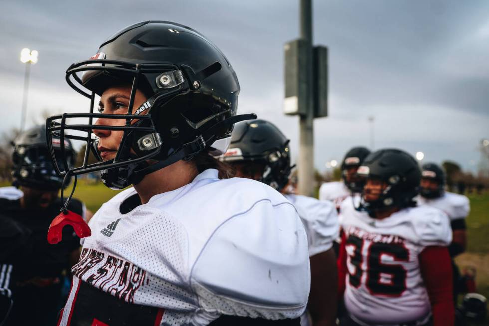 Las Vegas Silver Stars players practice at Desert Breeze Park on Thursday, March 28, 2024, in L ...