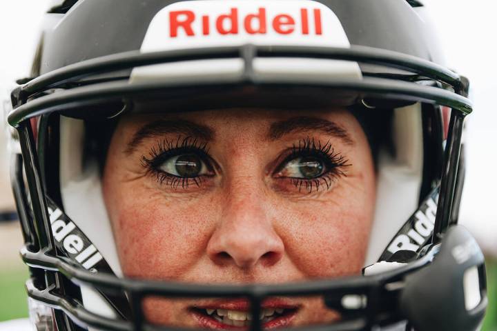 Sydney Holt, a player for the Las Vegas Silver Stars, is seen during a practice at Faith Luther ...