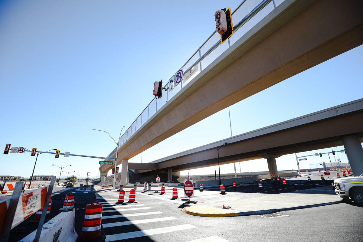 The multi-use trail and bridge seen from Centennial Parkway, newly created as part of the Cente ...