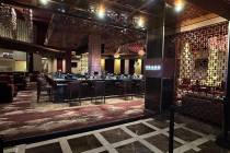 Trago Lounge at the Tropicana is shown closed on Sunday, March 31, 2024. (John Katsilometes/Las ...