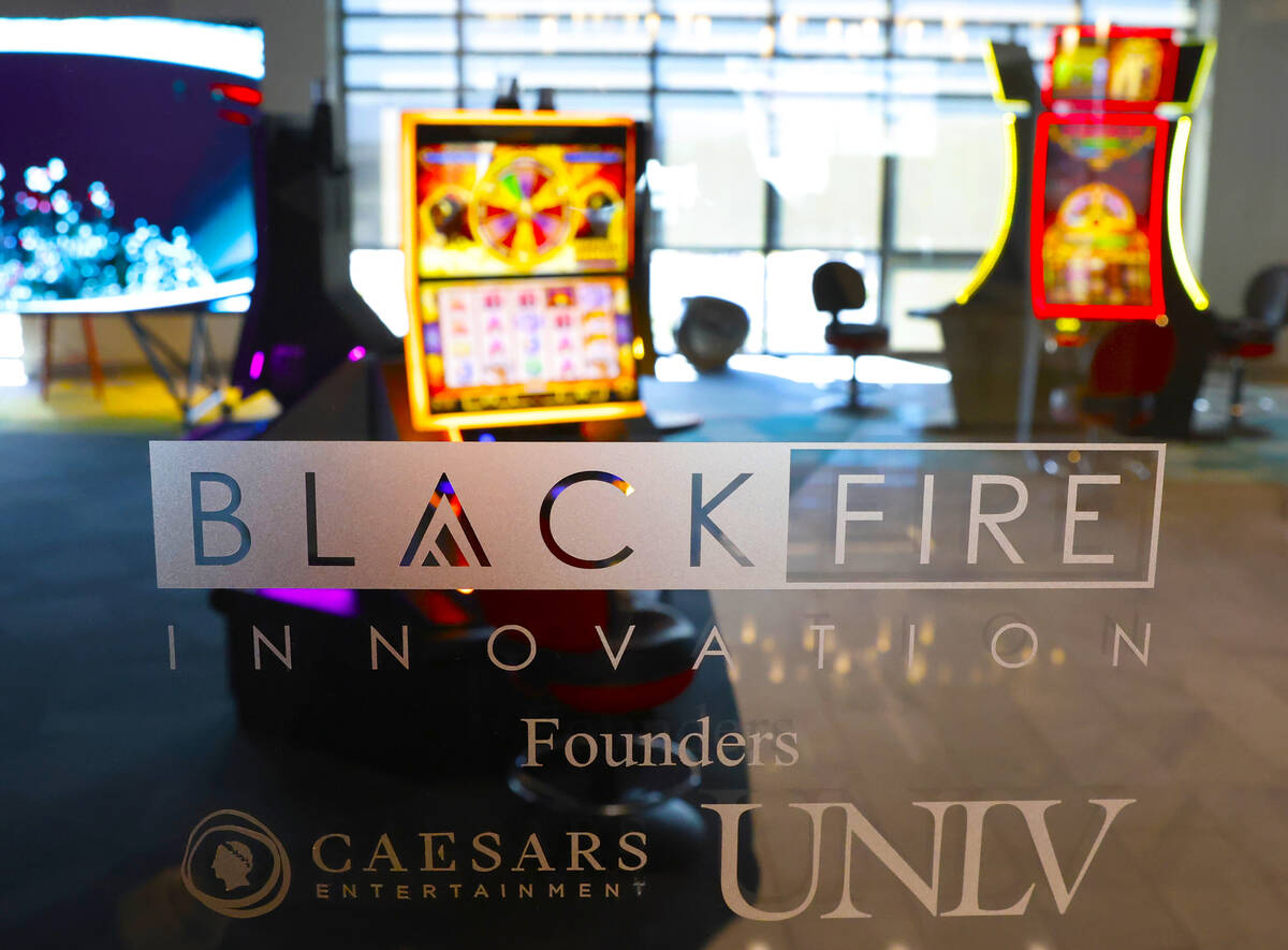 UNLV Black Fire Innovation, the first flagship tech building, is pictured at the Harry Reid Res ...