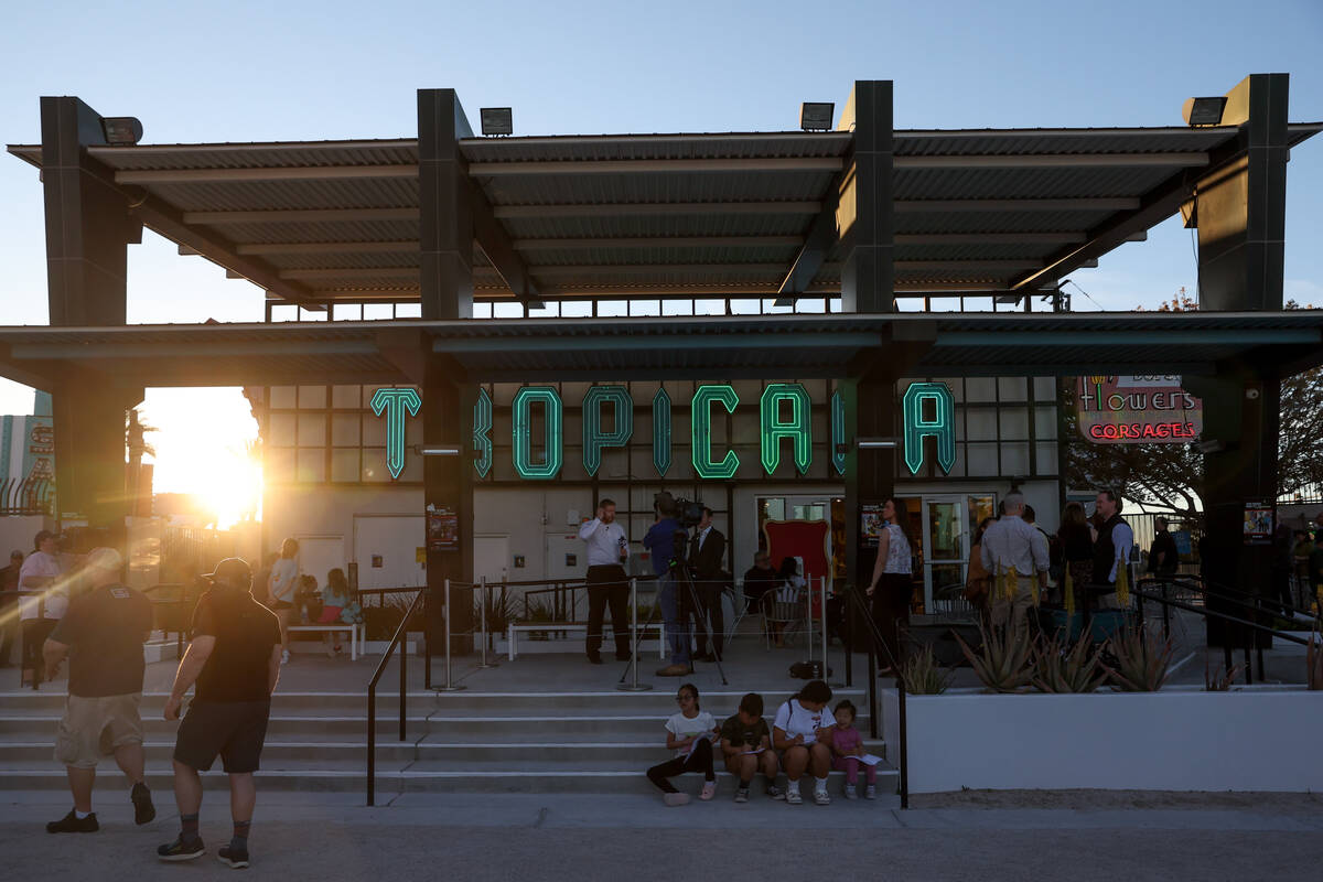 Preservation of Tropicana artifacts begins with sign lighting