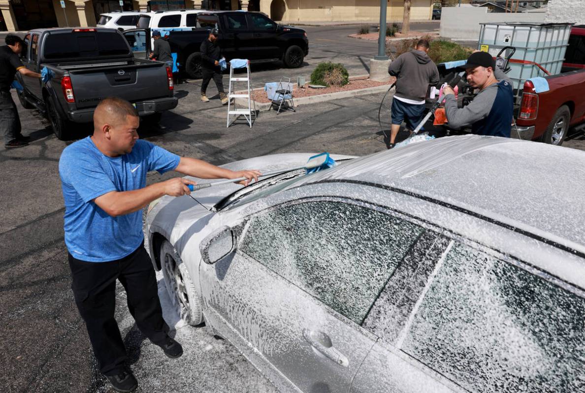 Rigo Cardoza, whose brother Raul Cardoza was shot and killed as they worked together, right, an ...