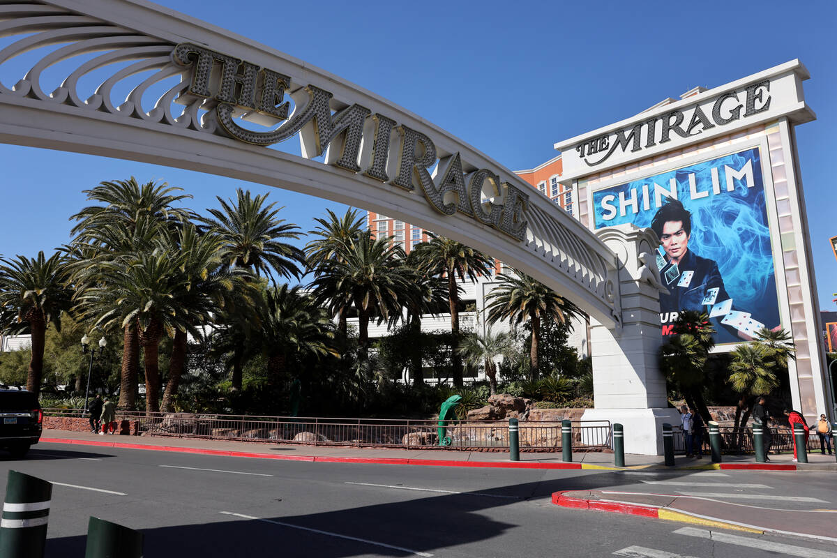 The Mirage on the Strip in Las Vegas Tuesday, March 7, 2023. (K.M. Cannon/Las Vegas Review-Journal)