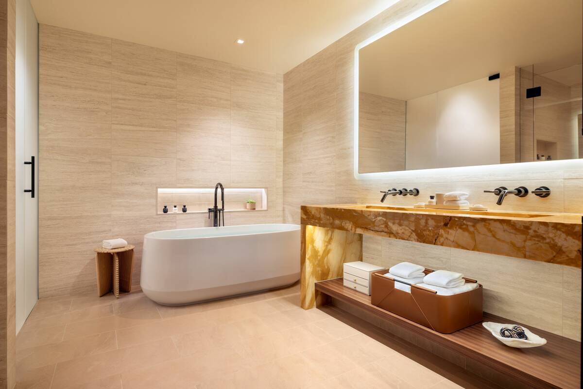 Durango's city suite bathroom is shown. (Courtesy of Clint Jenkins)
