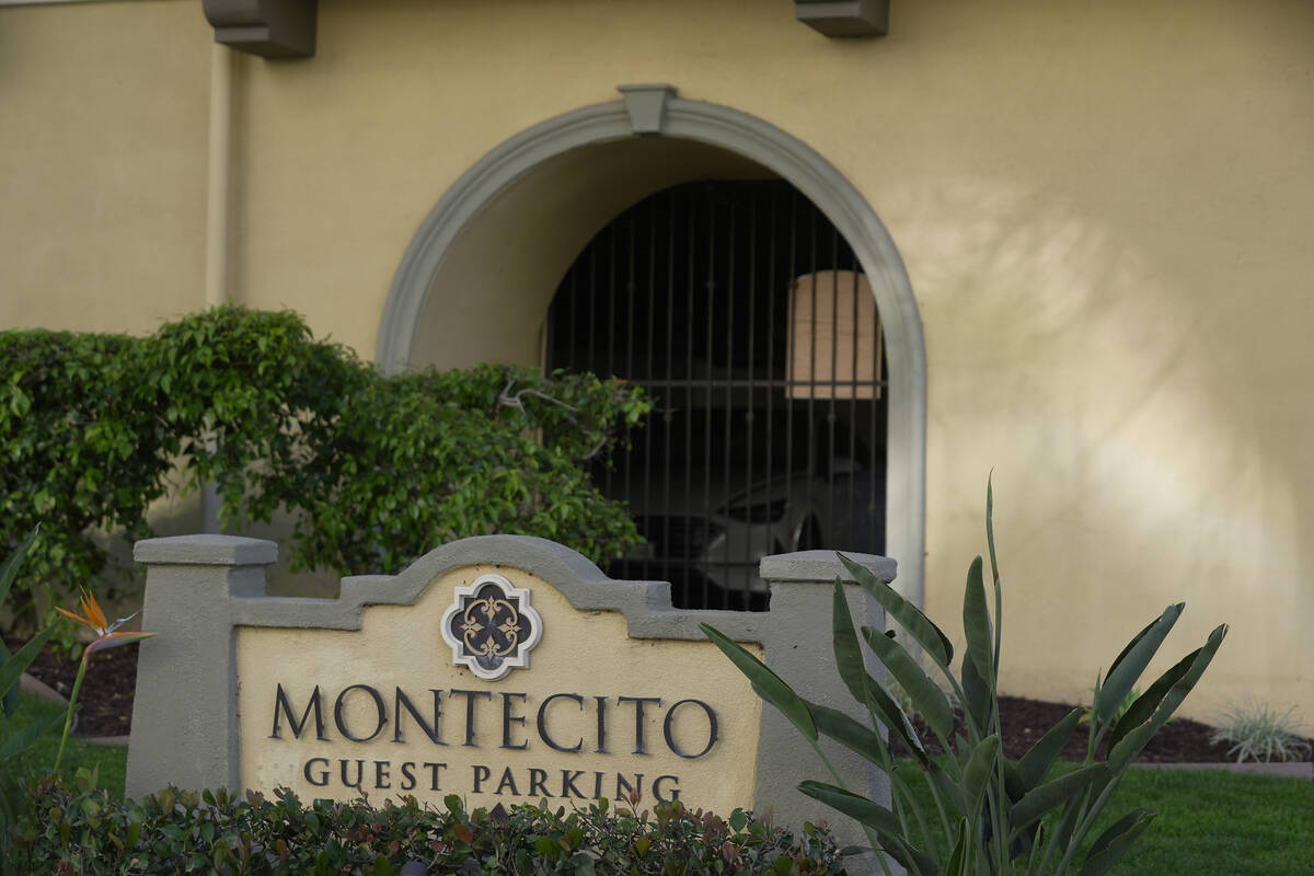 The exterior of the Montecito Apartments complex is pictured in Los Angeles, Wednesday, April 1 ...