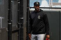 Salt Lake City Bees relief pitcher Amir Garrett enters the dugout during a Minor League Basebal ...