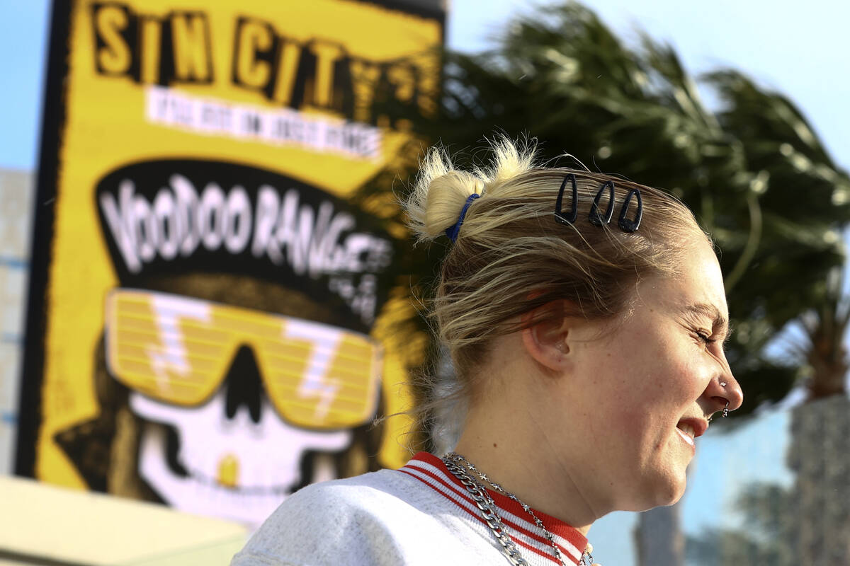 Winds gusts across the Las Vegas Valley could reach 50 mph on Saturday, April 13, 2024, accordi ...