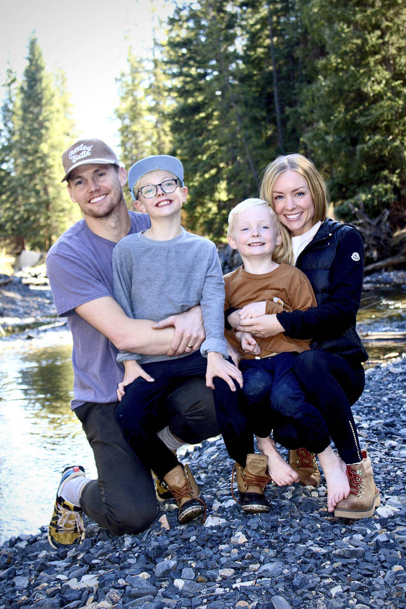 This undated photo released by Cameron Clifford, shows the Clifford family, from left to right; ...