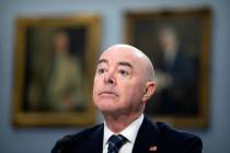 FILE - Homeland Security Secretary Alejandro Mayorkas appears before the Homeland Security Subc ...