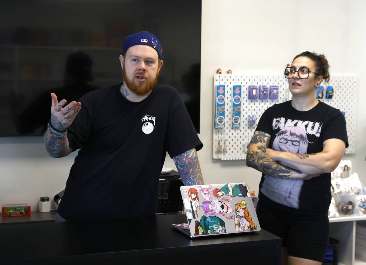 Manga Hole, a small boutique specializing in Manga, Art Toys, Exotic Snacks, founder Brendan He ...