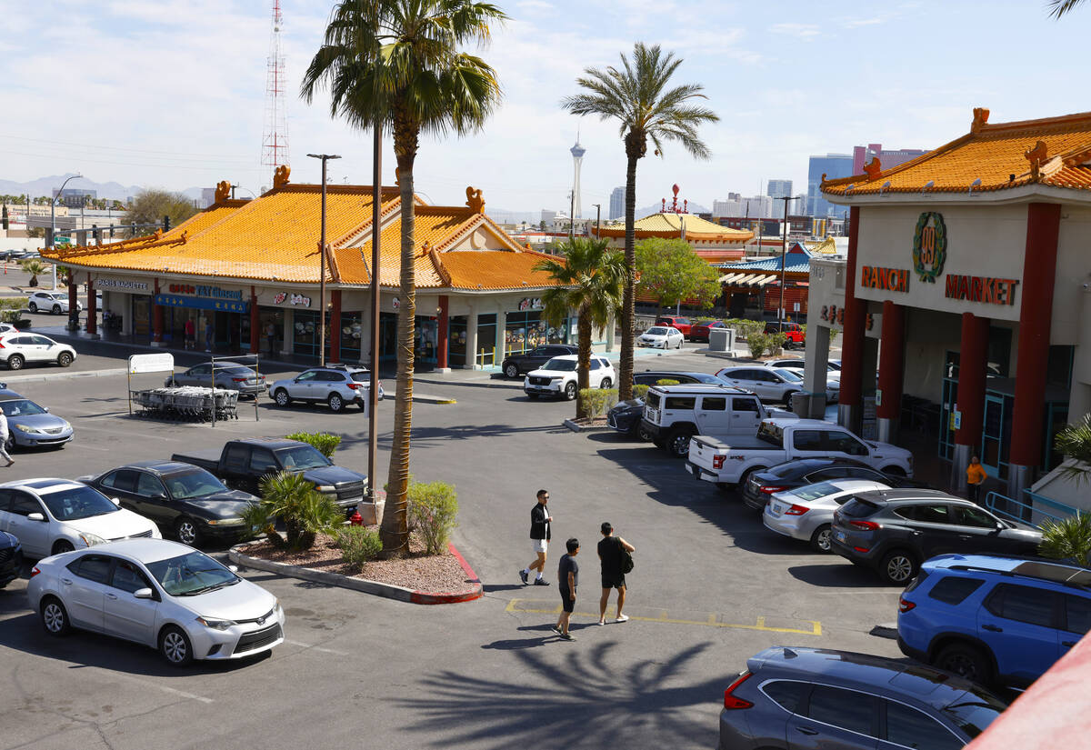 Chinatown Mall on Spring Mountain Road is pictured, on Friday, April 12, 2024, in Las Vegas. Cl ...