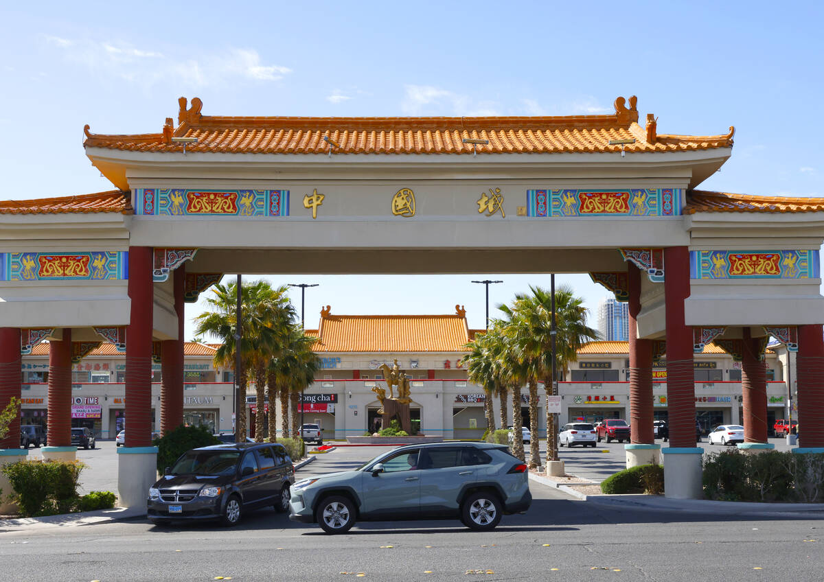 Chinatown Mall on Spring Mountain Road is pictured, on Friday, April 12, 2024, in Las Vegas. Cl ...