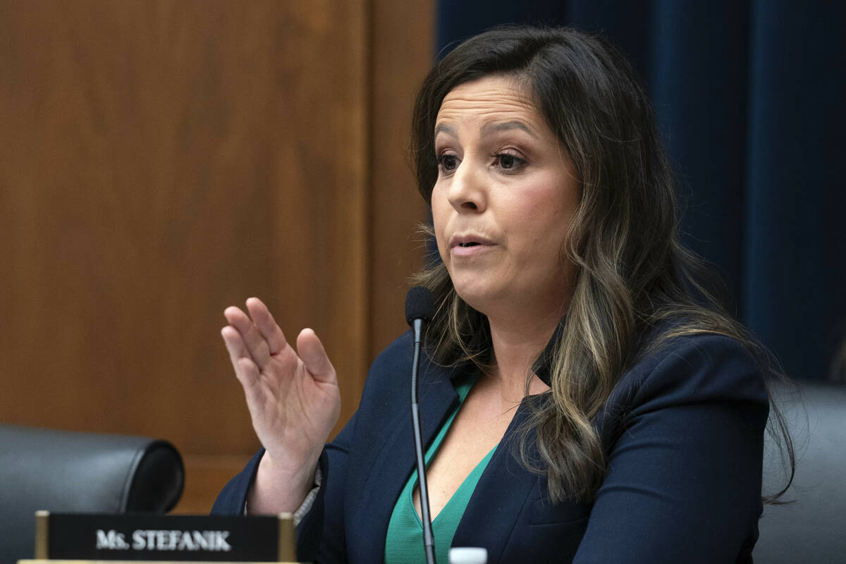 Republican Conference Chair Rep. Elise Stefanik, R-N.Y., questions Columbia University presiden ...